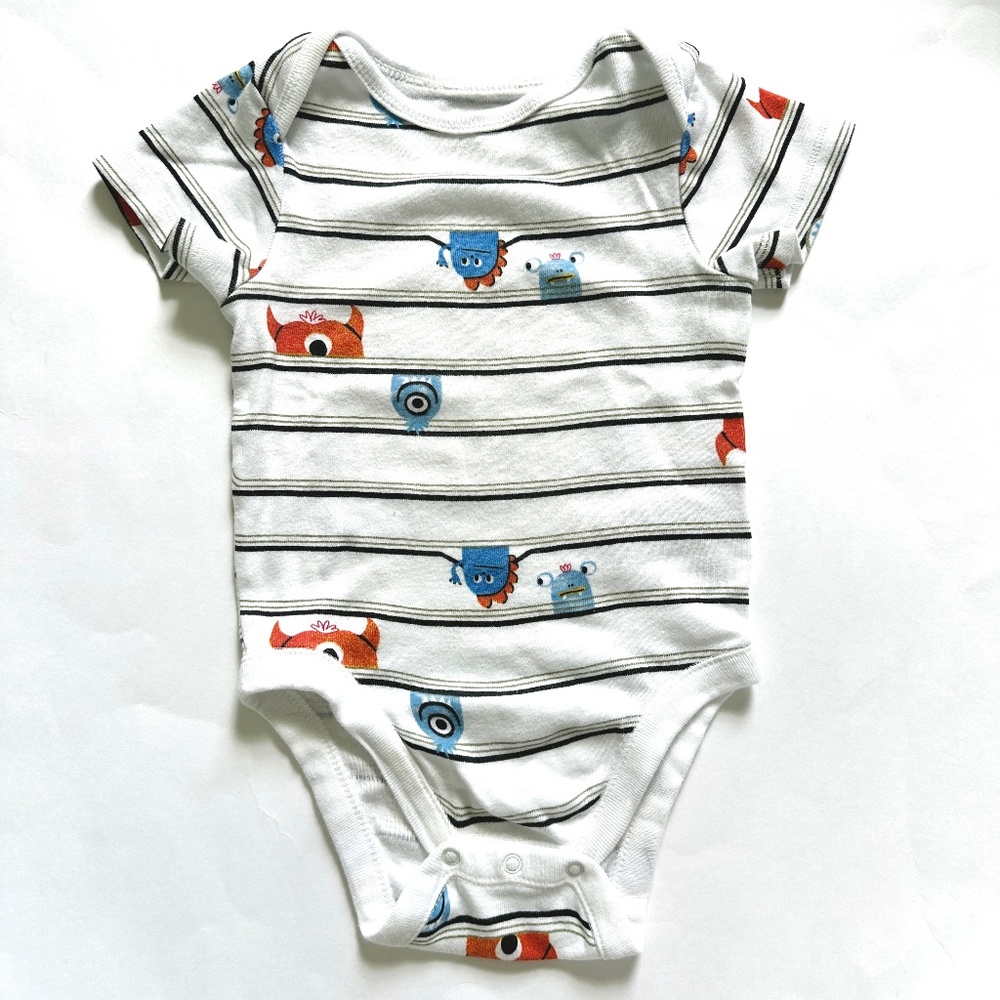 Monster Onesie Short Sleeve Bodysuit 6-12m